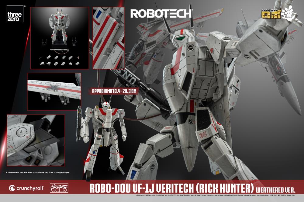 PREORDER Robotech ROBO-DOU VF-1J Veritech (Rick Hunter Weathered Ver.) BBTS Exclusive Action Figure