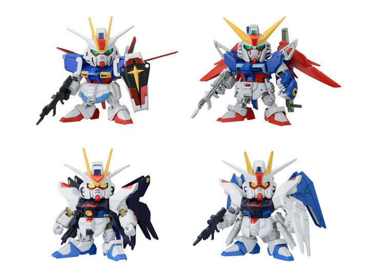 PREORDER Mobile Suit Gundam SEED SD Gundam BB Senshi C.E. Fateful Showdown Set of 4 Model Kits