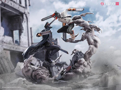 PREORDER CHAINSAW MAN Super Situation Figure Chainsaw Man vs. Samurai Sword
