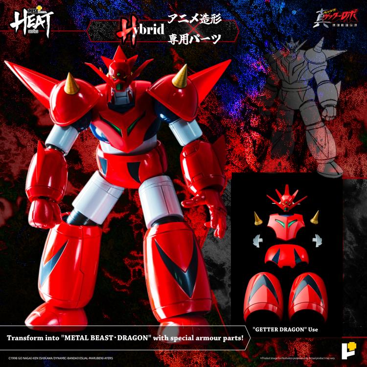 PREORDER Getter Robo Armageddon Pose+ Metal Heat Series Getter Dragon Action Figure