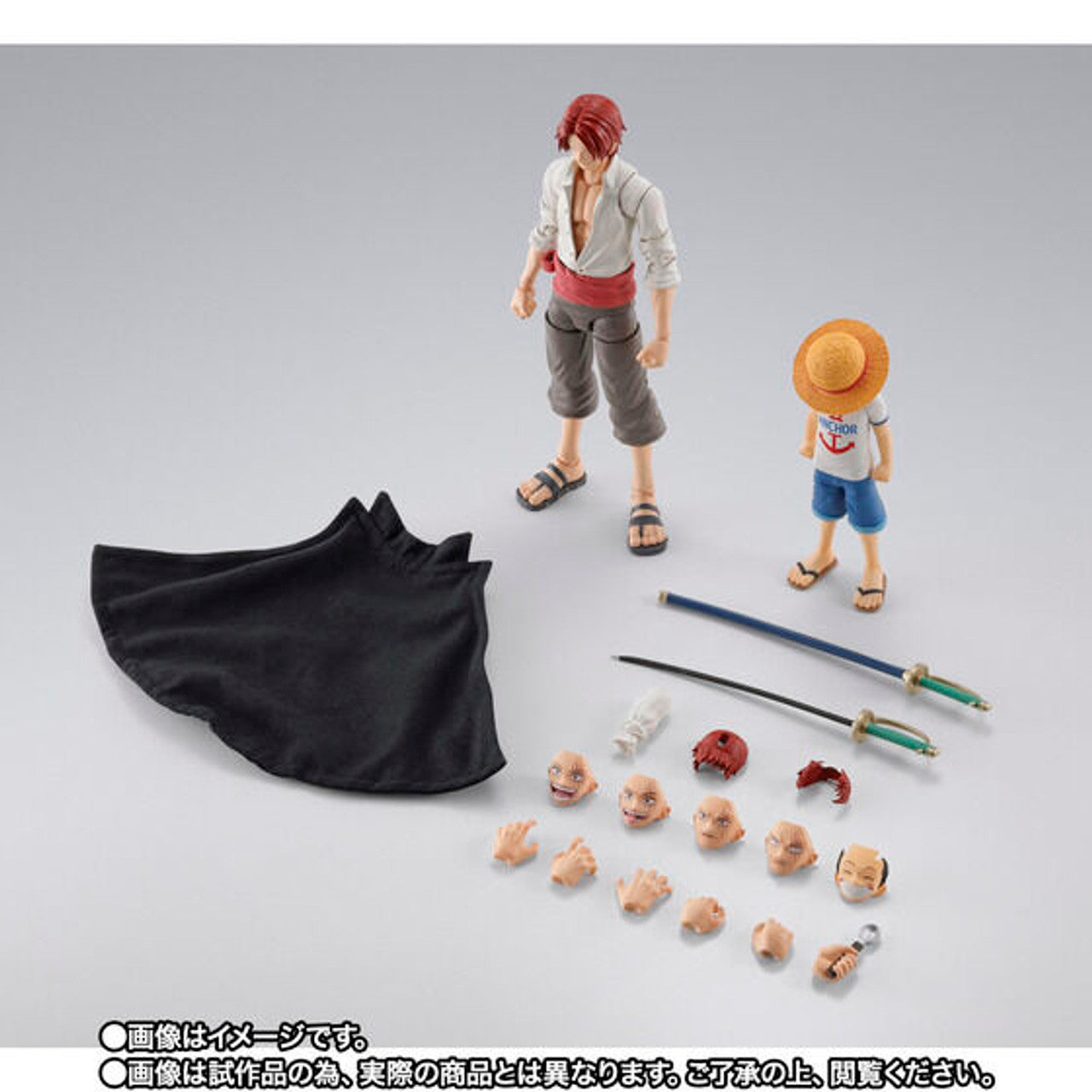 PREORDER S.H.Figuarts Red-Haired Shanks & Monkey D. Luffy (KID ERA) Action Figure