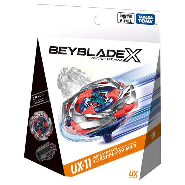IN STOCK Beyblade X UX-11 STARTER IMPACTDRAKE 9-60LR