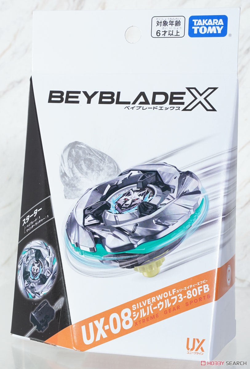 PREORDER Beyblade X UX-08 Starter Silver Wolf 3-80FB