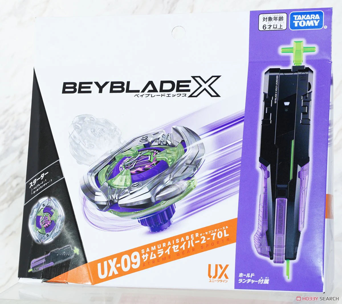 IN STOCK Beyblade X UX-09 Starter Samurai Saber 2-70L