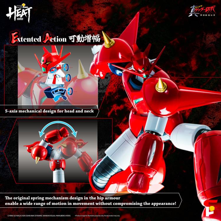 PREORDER Getter Robo Armageddon Pose+ Metal Heat Series Getter Dragon Action Figure