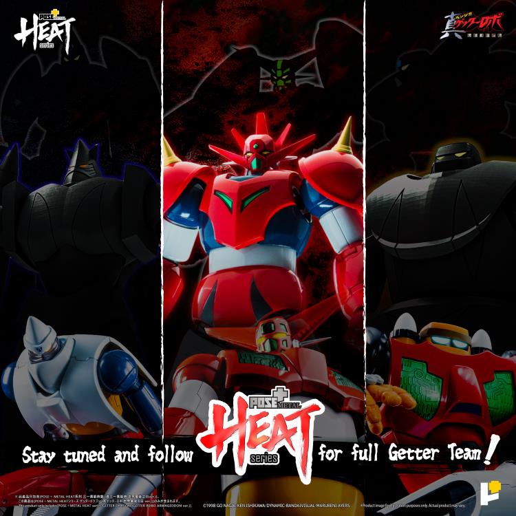 PREORDER Getter Robo Armageddon Pose+ Metal Heat Series Getter Dragon Action Figure