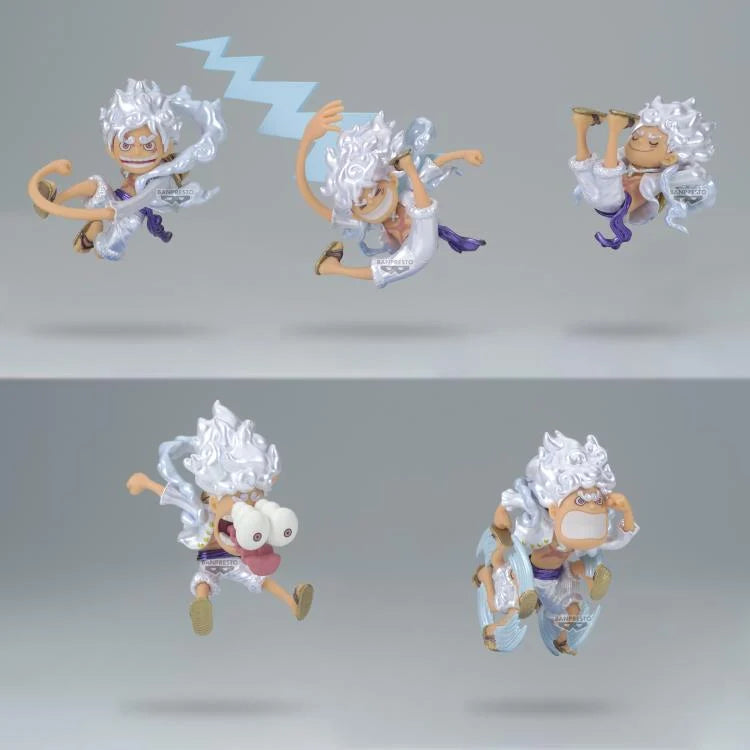 PREORDER One Piece World Collectable Figure Monkey D. Luffy Gear 5 (Special Metallic Color Ver.) [Set of 5 + 1]