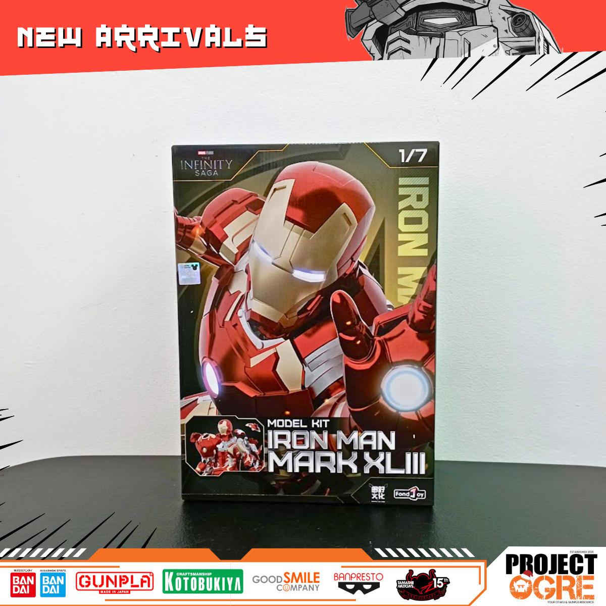 IN STOCK Fondjoy Iron Man Mark 43 1:7 Model Kit