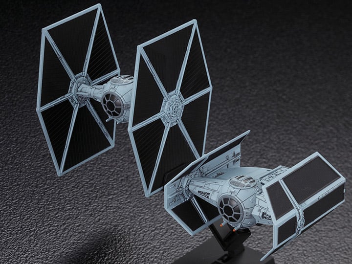 PREORDER Star Wars Vehicle Model #007 TIE Advanced x1 & Fighter Set 1/144 Scale Model Kit