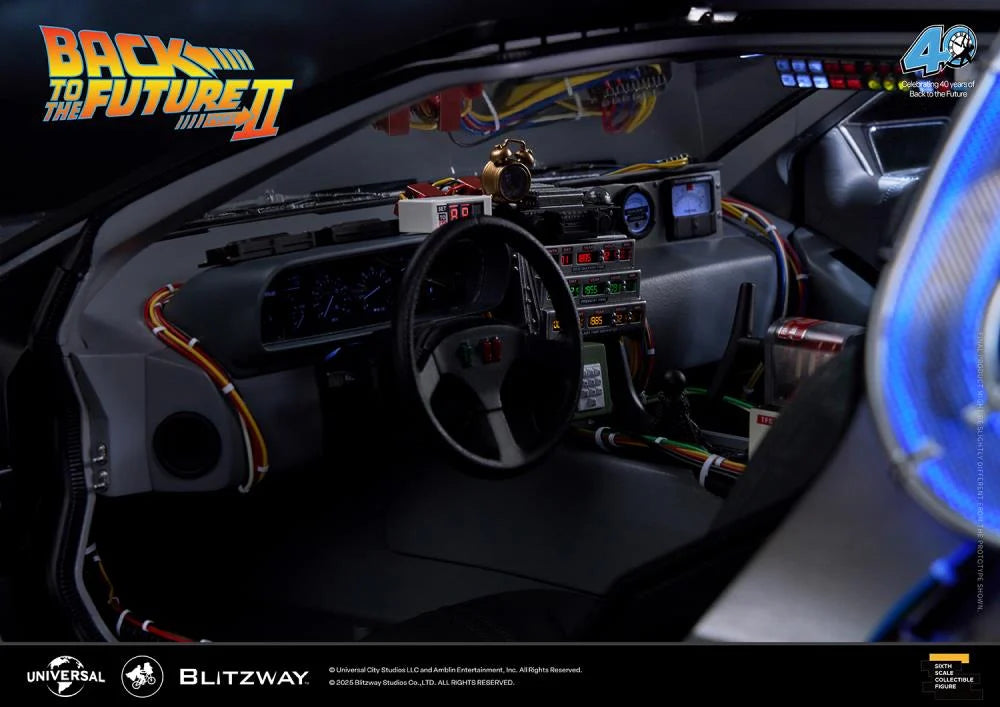 PREORDER Back to the Future Part II DeLorean 1/6 Scale Vehicle