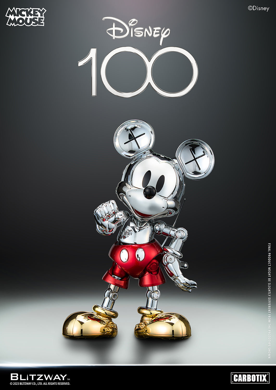 PREORDER BLITZWAY D100 Mickey Mouse Chrome Ver. BW-CA-10508
