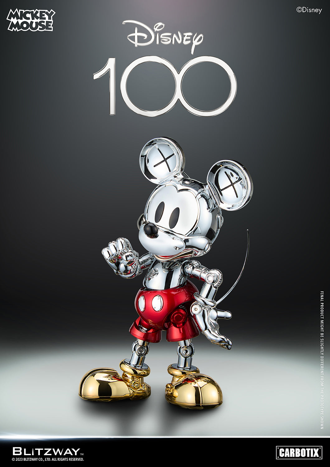 PREORDER BLITZWAY D100 Mickey Mouse Chrome Ver. BW-CA-10508