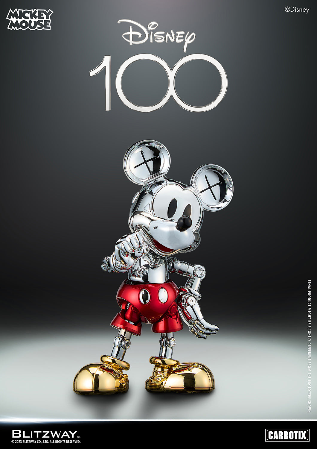 PREORDER BLITZWAY D100 Mickey Mouse Chrome Ver. BW-CA-10508