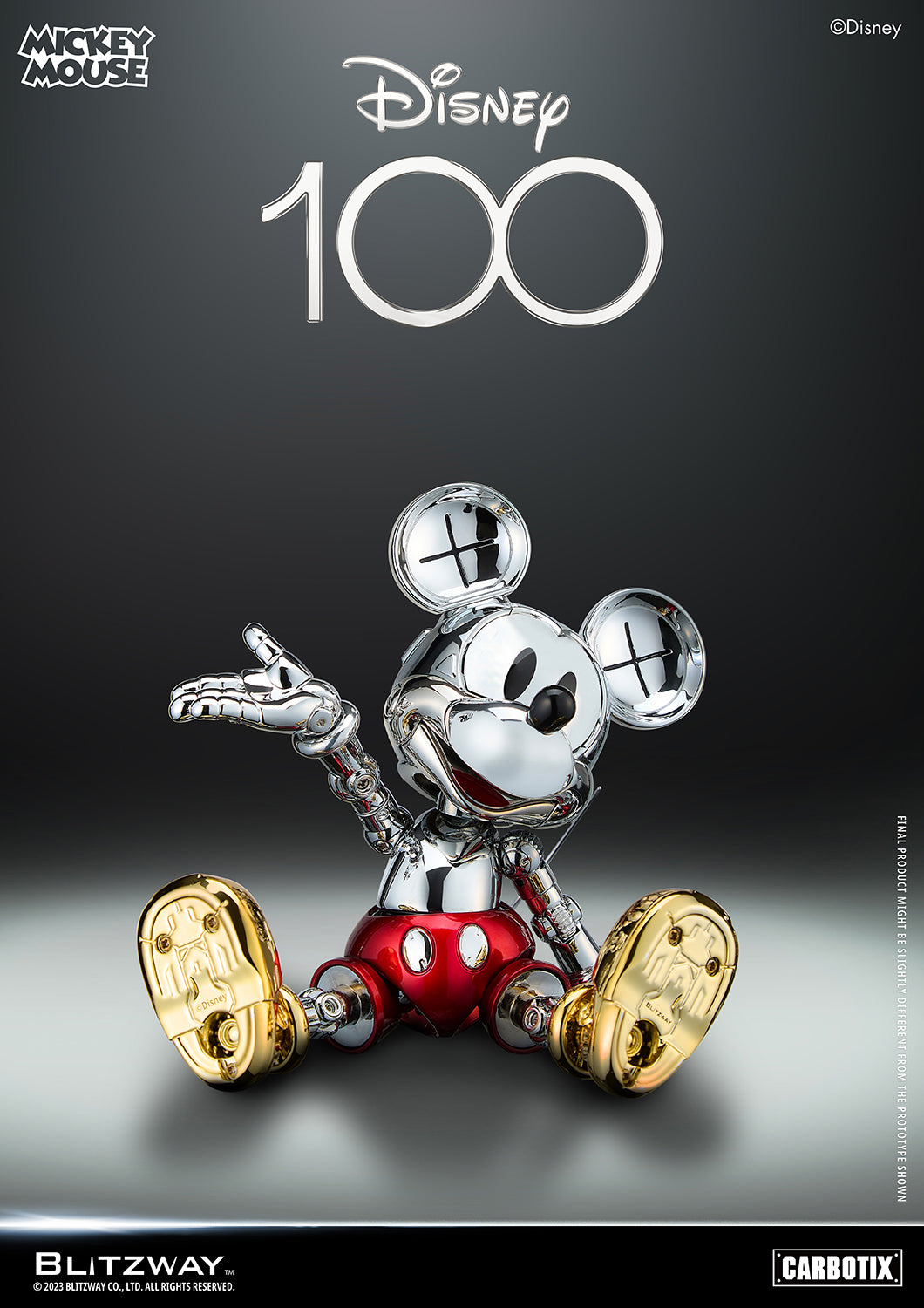 PREORDER BLITZWAY D100 Mickey Mouse Chrome Ver. BW-CA-10508