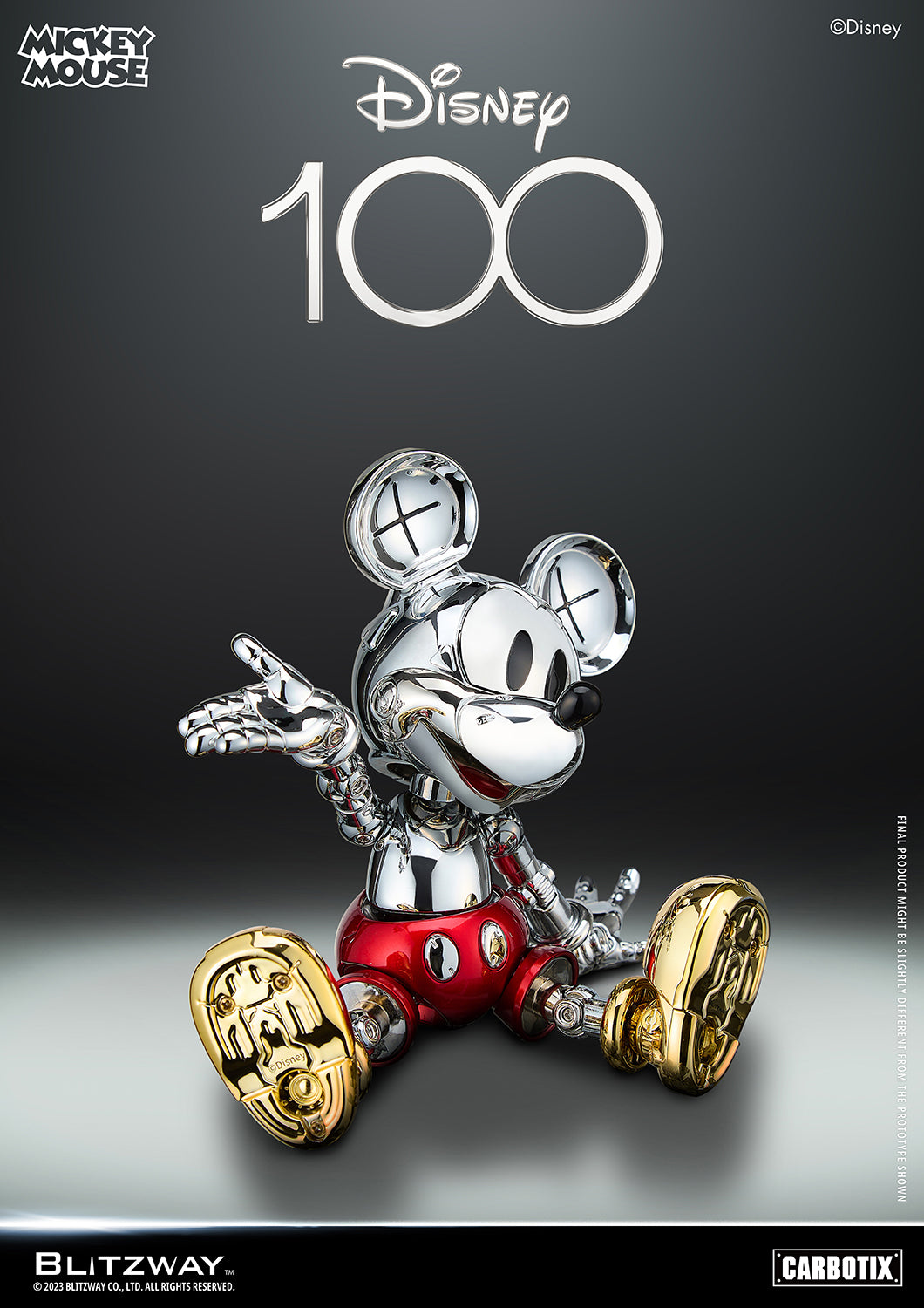 PREORDER BLITZWAY D100 Mickey Mouse Chrome Ver. BW-CA-10508