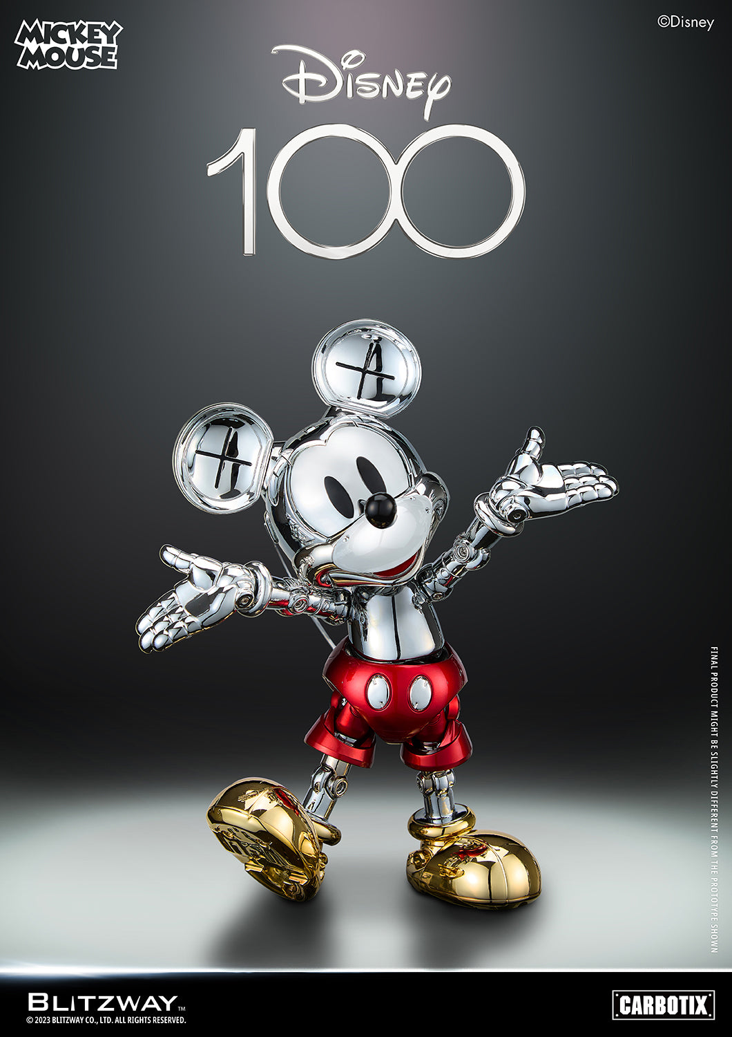 PREORDER BLITZWAY D100 Mickey Mouse Chrome Ver. BW-CA-10508