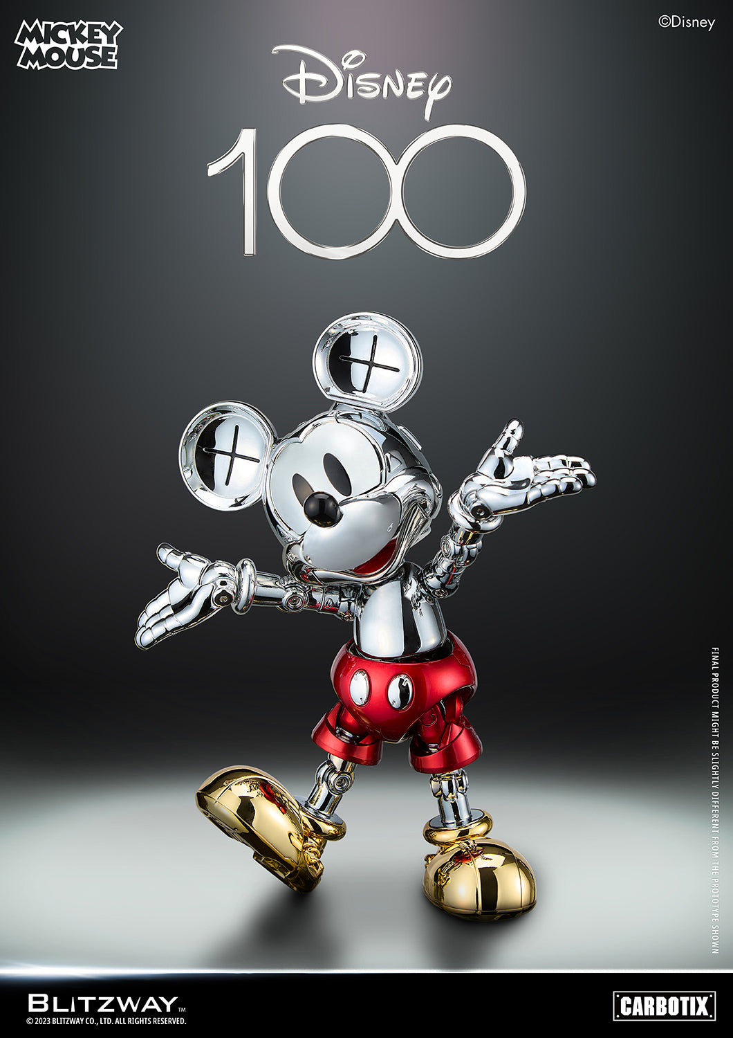 PREORDER BLITZWAY D100 Mickey Mouse Chrome Ver. BW-CA-10508