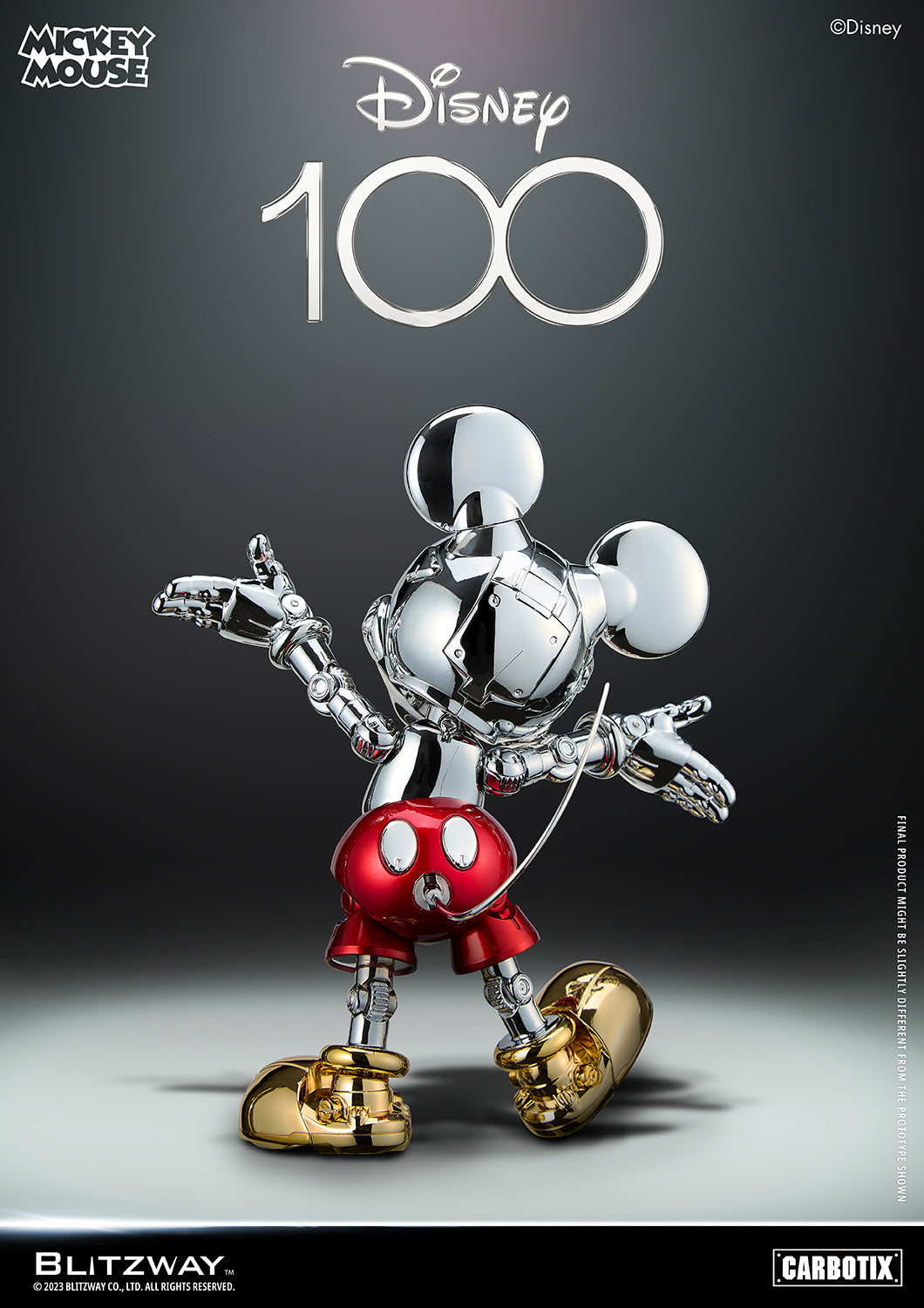 PREORDER BLITZWAY D100 Mickey Mouse Chrome Ver. BW-CA-10508