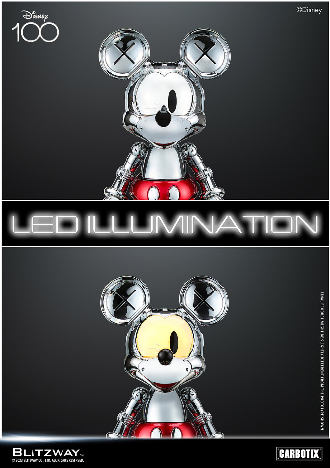 PREORDER BLITZWAY D100 Mickey Mouse Chrome Ver. BW-CA-10508