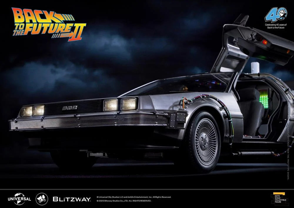 PREORDER Back to the Future Part II DeLorean 1/6 Scale Vehicle