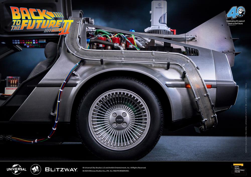 PREORDER Back to the Future Part II DeLorean 1/6 Scale Vehicle