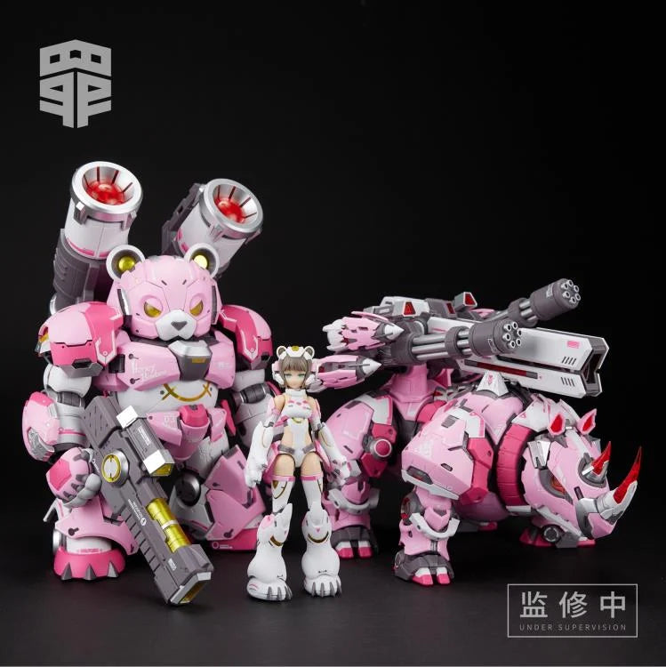 PREORDER Seven Deadly Sins SIN-03 Sloth with Honey the Bear and Coconut the Rhino Crash 1/10 Scale Model Kit
