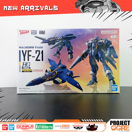 IN STOCK Macross Plus HG YF-21 (Guld Goa Bowman Ver.) 1/100 plus Water Decal Set