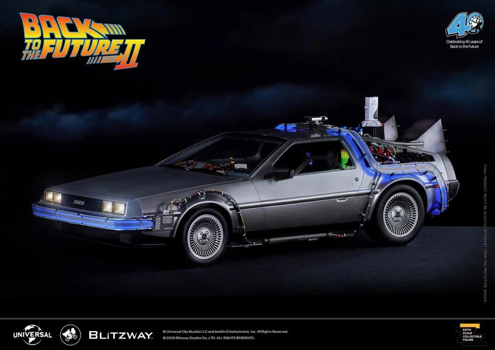 PREORDER Back to the Future Part II DeLorean 1/6 Scale Vehicle