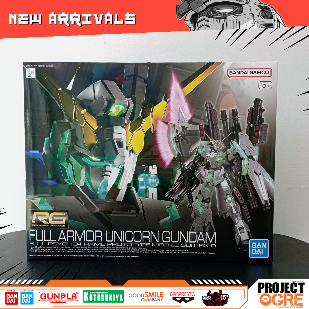 IN STOCK RG 1/144 RX-0 Full Armor Unicorn Gundam