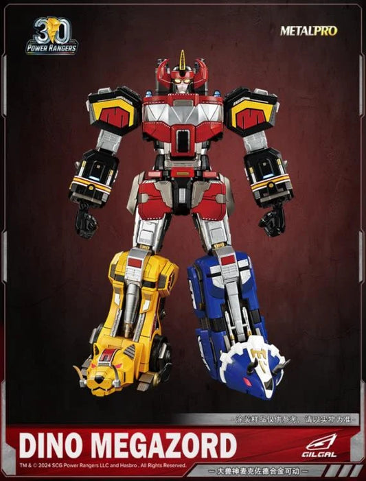 PREORDER Mighty Morphin Power Rangers Metal Pro Dino Megazord Action Figure