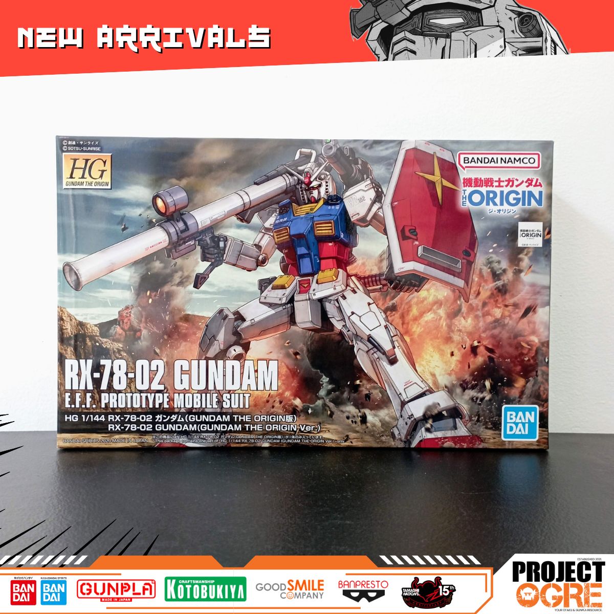 IN STOCK HG 1/144 RX-78-02 Gundam The Origin Version