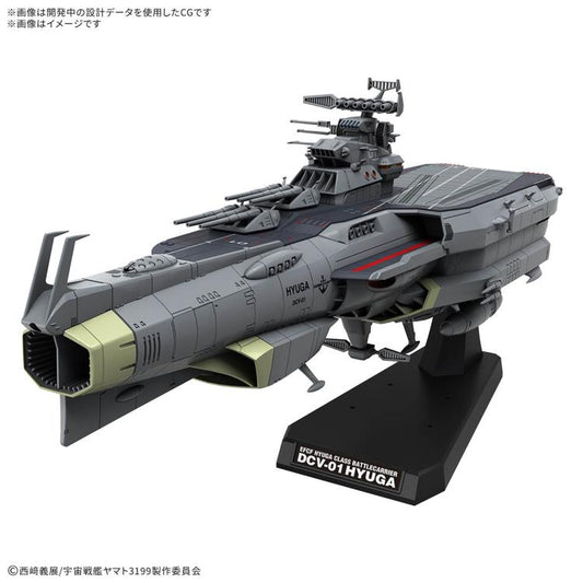 PREORDER Be Forever Yamato: REBEL 3199 Earth Defense Force Hyuuga-class Combat Space Carrier DCV-01 Hyuuga 1/1000 Scale Model Kit