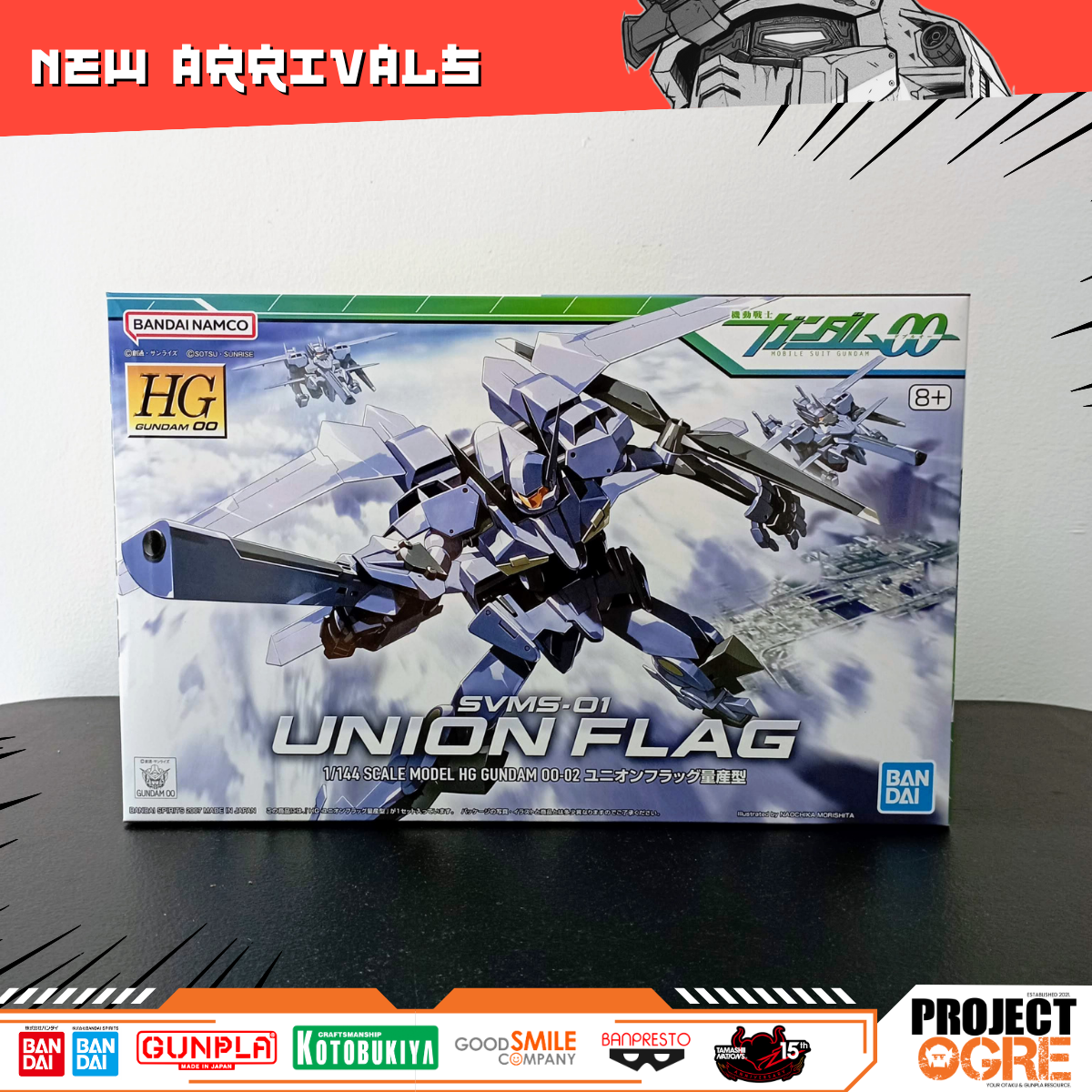 IN STOCK HG 1/144 Gundam 00 #02 SVMS-01 Union Flag