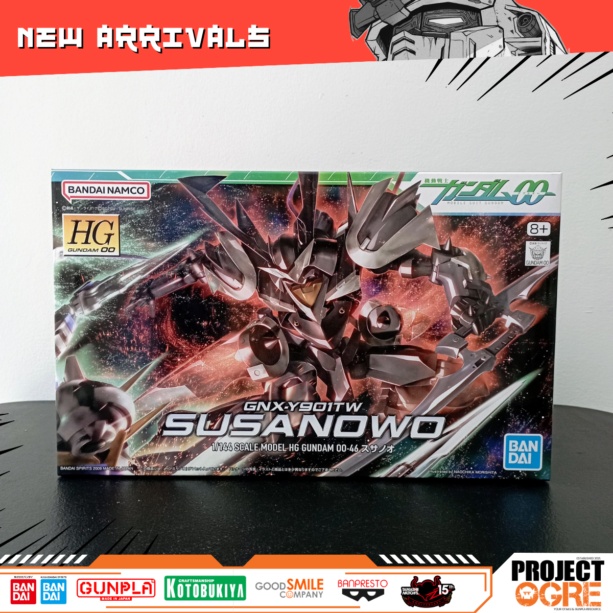 IN STOCK HG 1/144 Gundam 00 GNX-Y901TW Susanowo