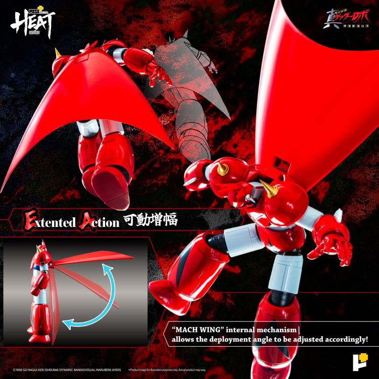 PREORDER Getter Robo Armageddon Pose+ Metal Heat Series Getter Dragon Action Figure