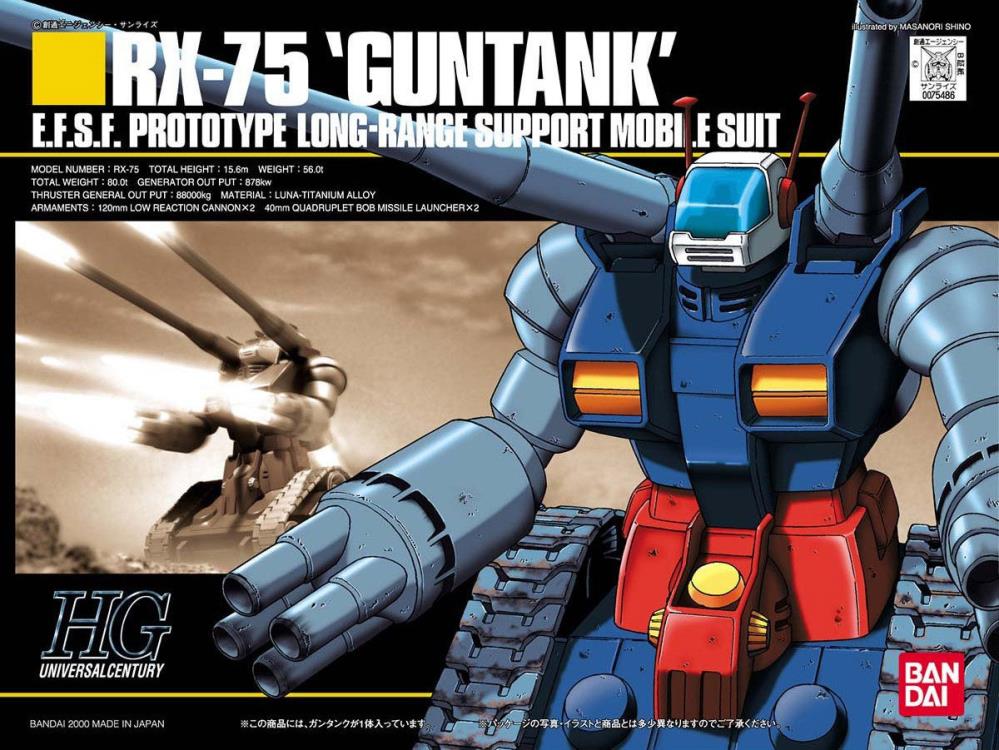 IN STOCK HGUC RX-75 Guntank Gundam 1/144 Scale Model Kit