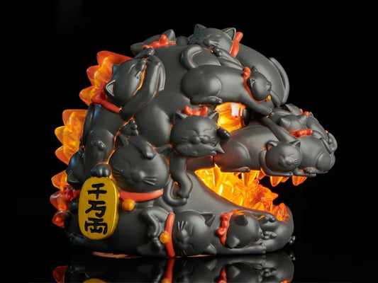 PREORDER Offart x Horiren Hundred Cats Red Lotus Lucky (Black Ver.) Reoffer