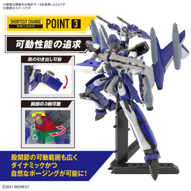 PREORDER Macross Delta HG YF-29 Durandal Valkyrie (Maximilian Genius Machine) Full Set 1/100 Scale Model Kit