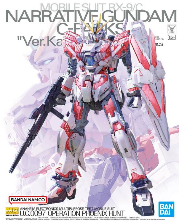 PREORDER MG 1/100 NARRATIVE GUNDAM C-PACKS Ver.Ka