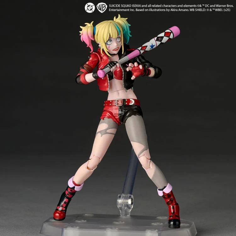 PREORDER Suicide Squad Isekai Amazing Yamaguchi Revoltech NR082 Harley Quinn Action Figure