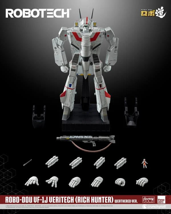 PREORDER Robotech ROBO-DOU VF-1J Veritech (Rick Hunter Weathered Ver.) BBTS Exclusive Action Figure