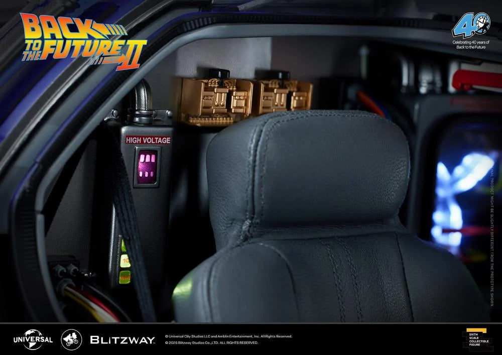 PREORDER Back to the Future Part II DeLorean 1/6 Scale Vehicle