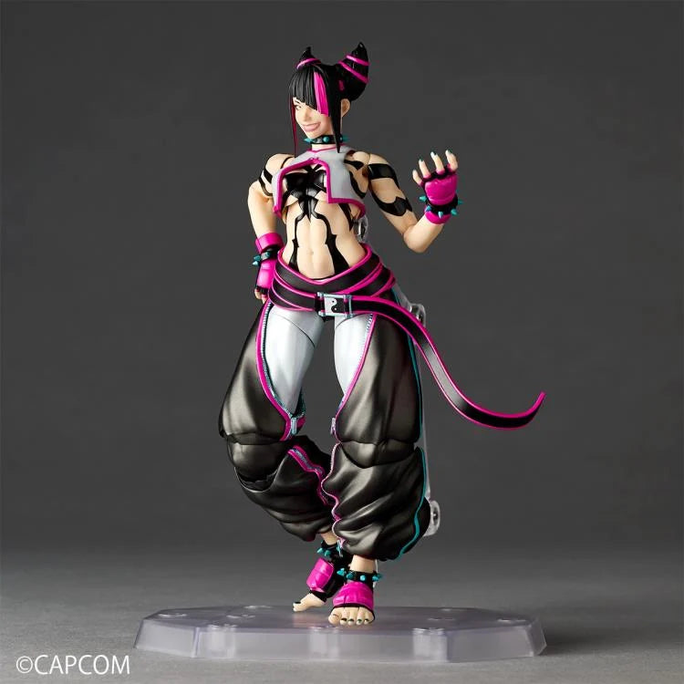 PREORDER "Street Fighter 6 Amazing Yamaguchi Revoltech NR065 Juri Action Figure "