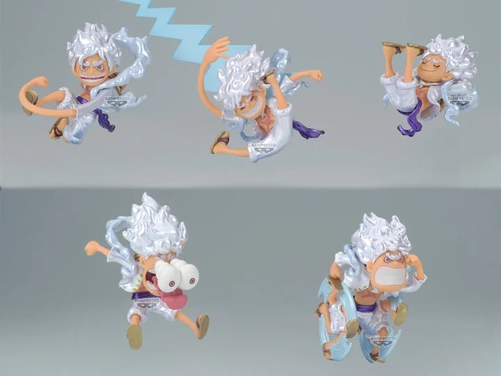 PREORDER One Piece World Collectable Figure Monkey D. Luffy Gear 5 (Special Metallic Color Ver.) [Set of 5 + 1]
