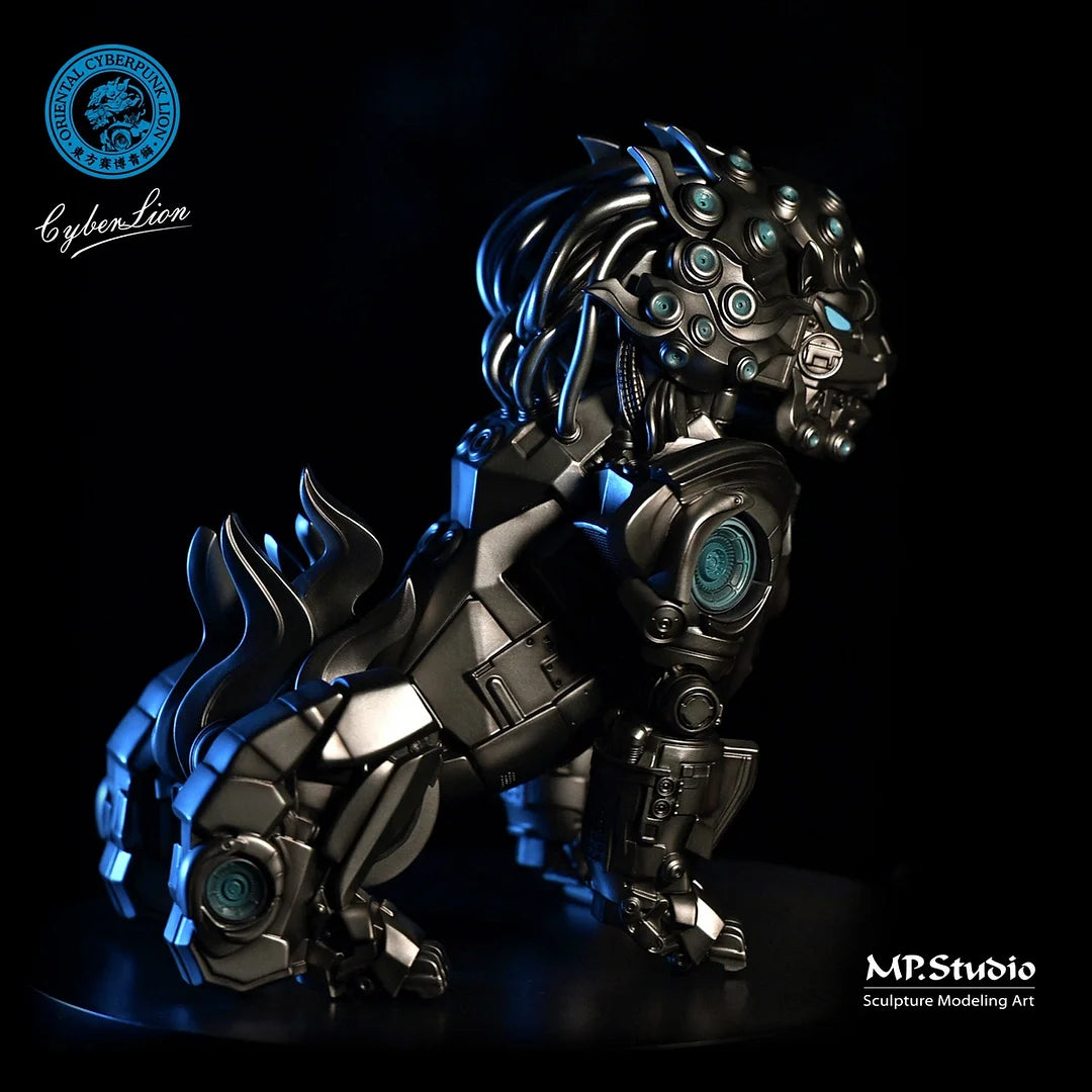 PREORDER MP Studio Cyber Beast series "The Lion Comes to Run" · Cyber Leo Static Feng Shui MP001 Statue (GK)