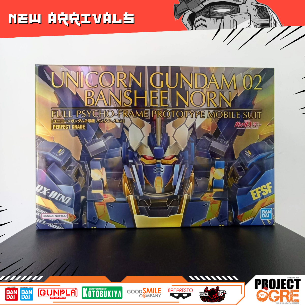 IN STOCK PG 1/60 RX-0 Unicorn Gundam 02 Banshee Norn