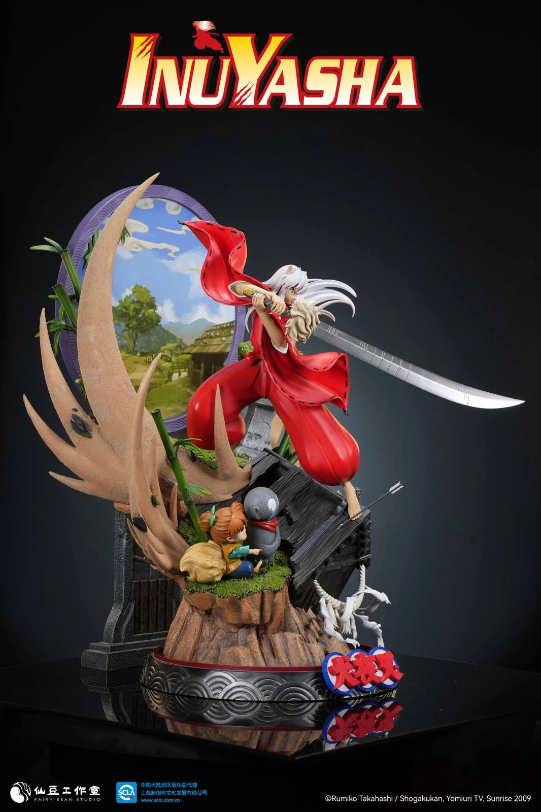 PREORDER 1/5 Scale Licensed InuYasha – InuYasha Resin Statue – Fairy Bean Studios
