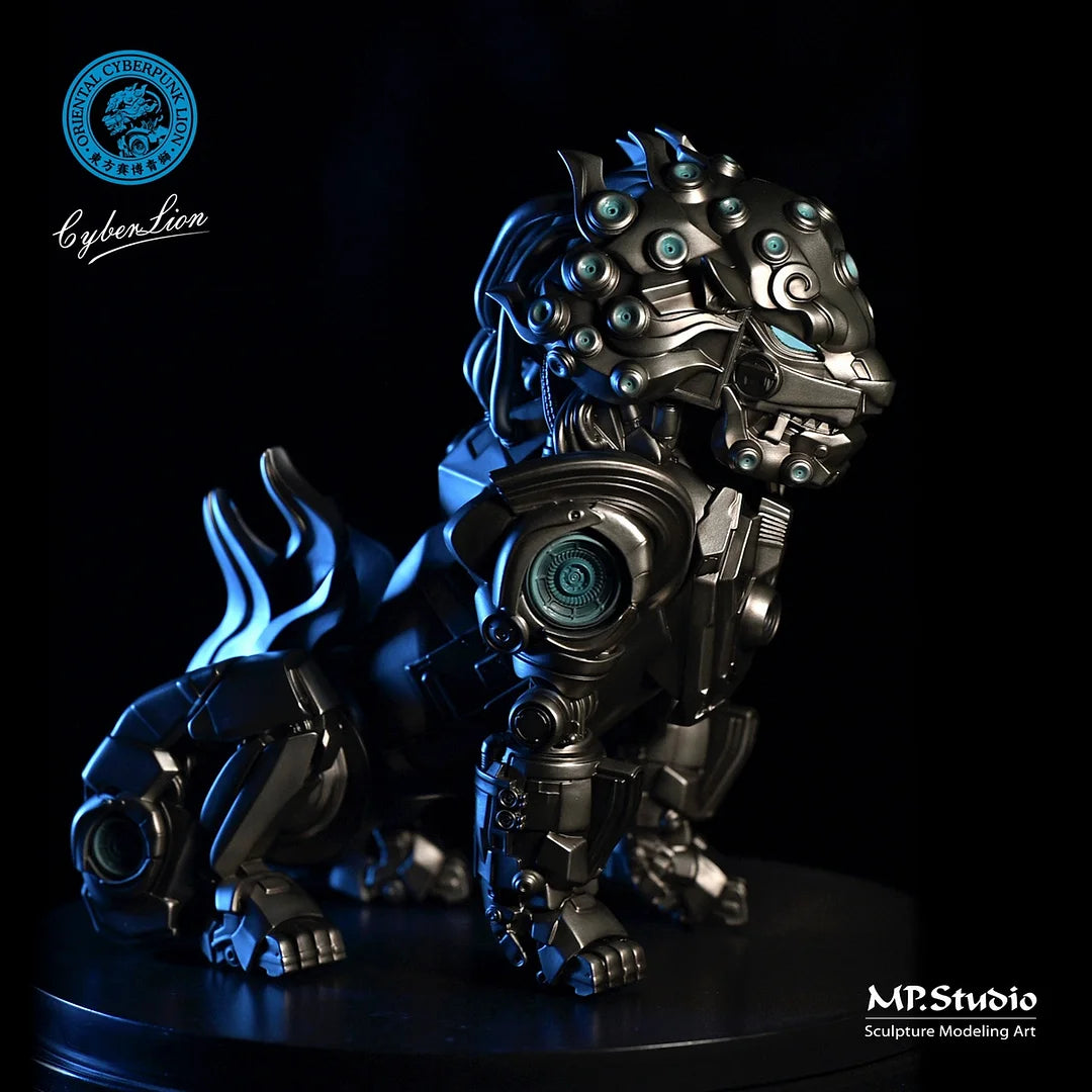 PREORDER MP Studio Cyber Beast series "The Lion Comes to Run" · Cyber Leo Static Feng Shui MP001 Statue (GK)