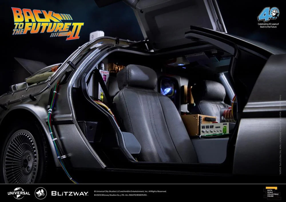 PREORDER Back to the Future Part II DeLorean 1/6 Scale Vehicle