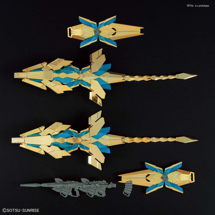 IN STOCK HG UC 1/144 Unicorn Gundam 03 Phenex Destroy Mode (Narrative Ver.) Gold Coating Model Kit